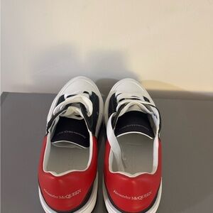 Alexander McQueen Red and White Sneakers